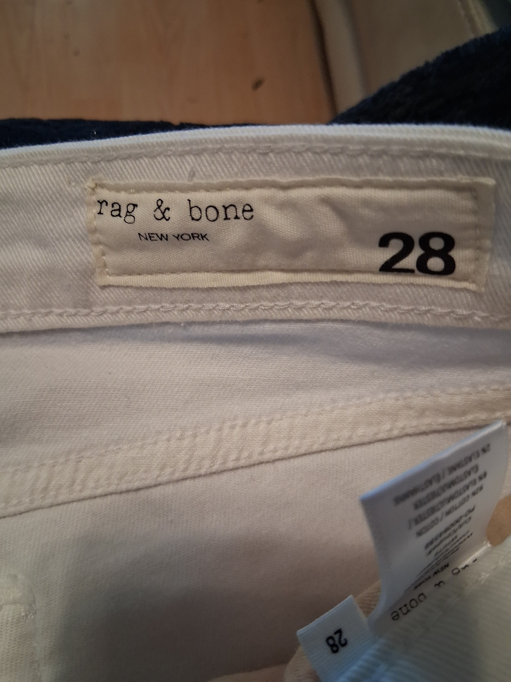 rag & bone Cream Wide Leg Pants - Picture 4 of 5